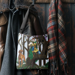 Bolsa Ajustável Vizsla Dog Elf Forest