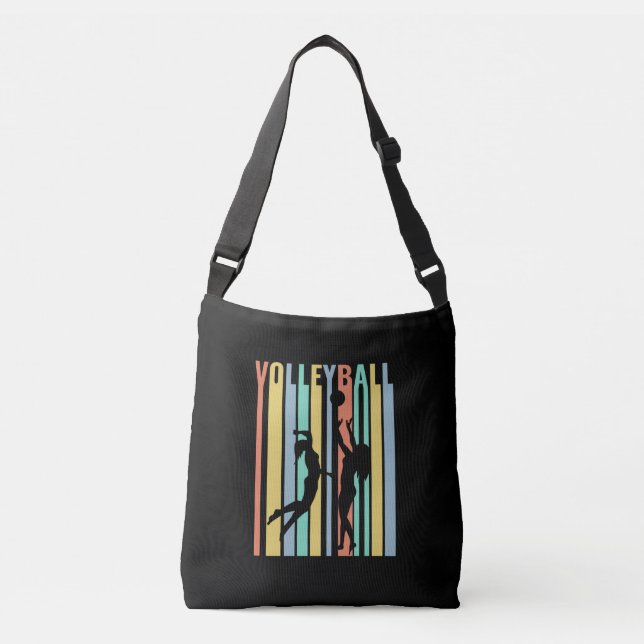 Bolsa Ajustável Volei Volei de Praia Retro (Frente)