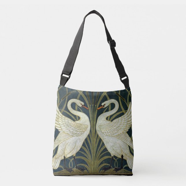 Bolsa Ajustável Walter Crane Swan & Rush and Iris Victorian  (Frente)