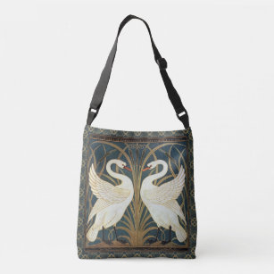 Bolsa Ajustável Walter Crane Swan, Rush E Iris Art Nouveau