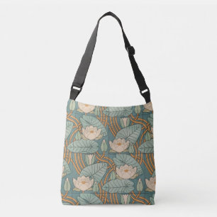 Bolsa Ajustável Water Lily Art Nouveau Nature