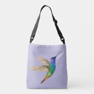 Bolsa Ajustável WatercolorGolden-tailed Sapphire Hummingbird