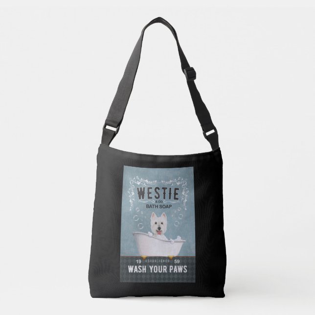 Bolsa Ajustável Westie Dog Bath Soap West Highland White Terrier (Frente)