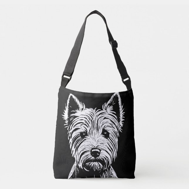 Bolsa Ajustável Westie Puppy Portrait (Frente)