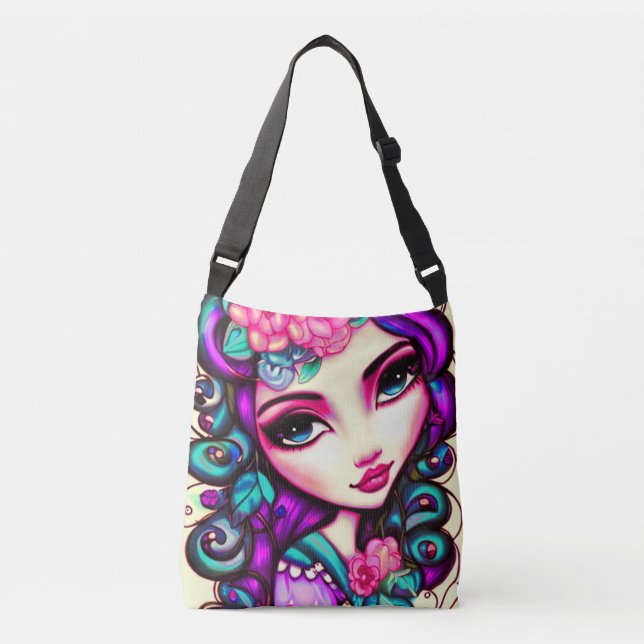 Bolsa Ajustável Whimsic Girl Artística (Frente)