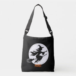 Bolsa Ajustável Whimsical Witch Silhouette, Witch, Halloween Witch