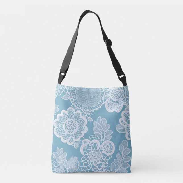 Bolsa Ajustável Whitening Lace sobre a arte azul AI (Verso)