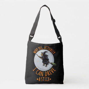 Bolsa Ajustável Why Yes Actually I Can Drive A Stick Funny Witch