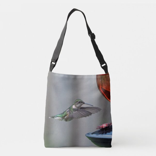 Bolsa Ajustável Wildlife Hummingbird Red Feeder Photo (Verso)