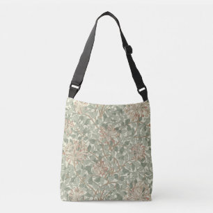 Bolsa Ajustável William Morris Honeysuckle Green Floral