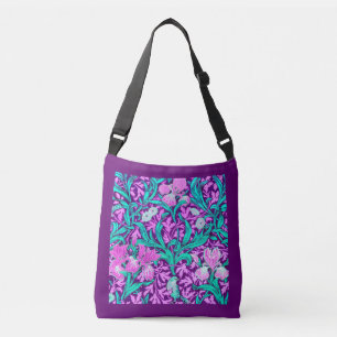 Bolsa Ajustável William Morris Irises, Ametista Roxo