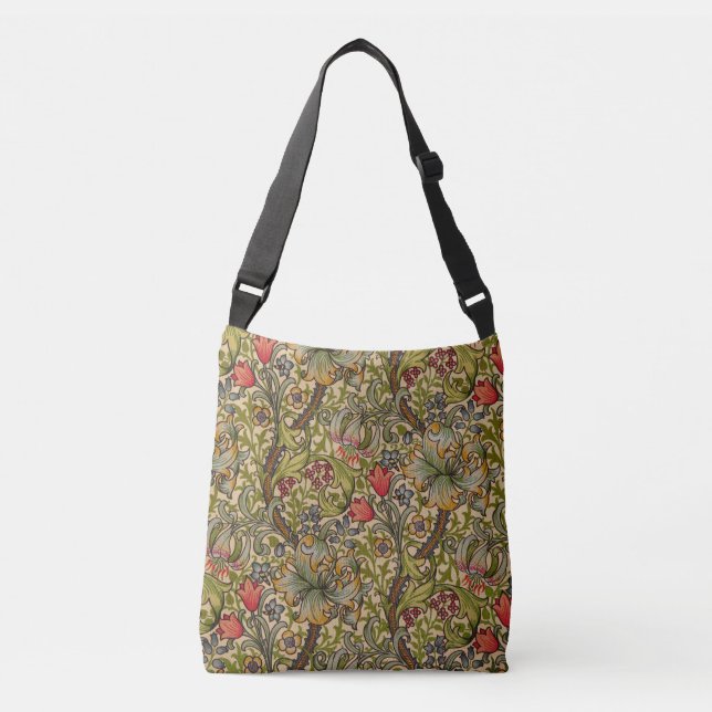 Bolsa Ajustável William Morris Ouro Lily Antique (Frente)