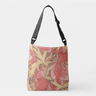Bolsa Ajustável William Morris Poppies Floral Art Nouveau Pattern