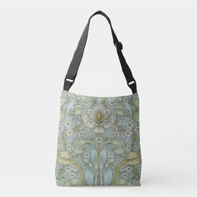 Bolsa Ajustável William Morris Primavera Thicket: Floral Antiquado (Frente)