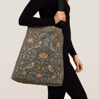 Bolsa Ajustável William Morris Strawberry Thief Monograma Dourado