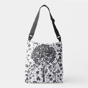Bolsa Ajustável William Morris Tree of Life Standard, Black & Whit