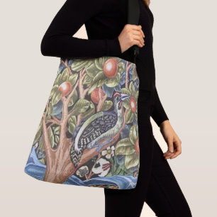 Bolsa Ajustável William Morris Woodpecker Tapeçaria Vintage Floral