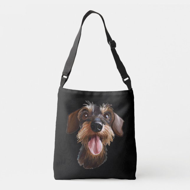 Bolsa Ajustável Wirehaired Dachshund (Verso)