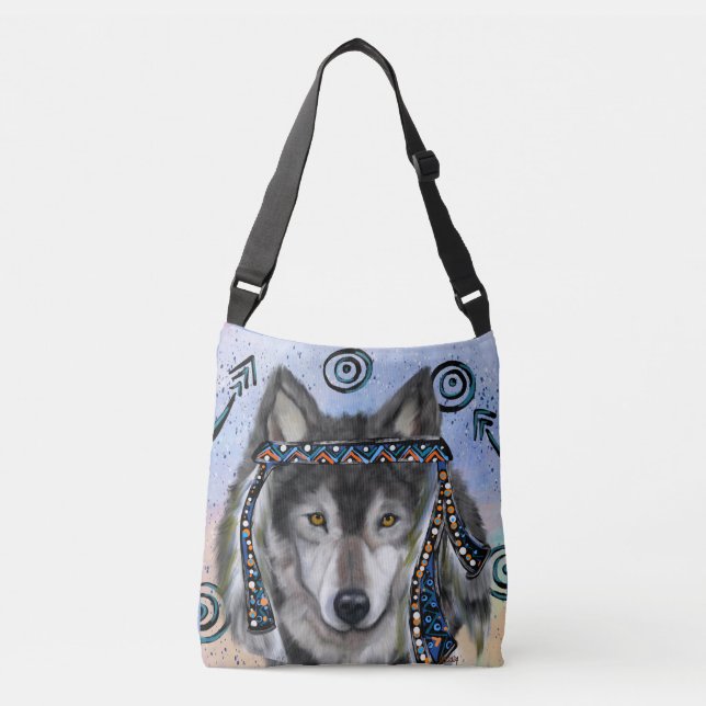 Bolsa Ajustável Wolf Art (Frente)
