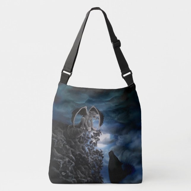 Bolsa Ajustável Wolf Moon - Lobo com Golem (Frente)