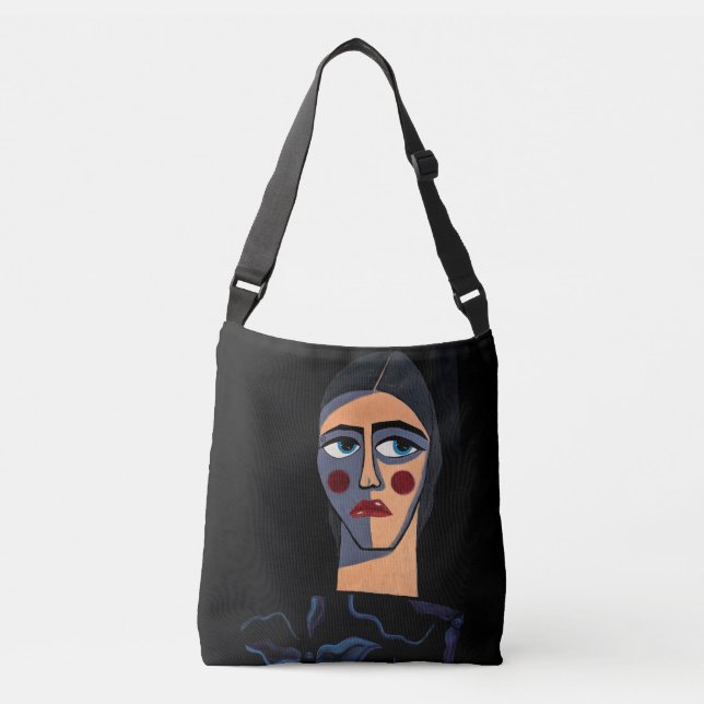 Bolsa Ajustável "Woman (102)" Crossbody Bag (Frente)