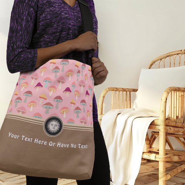 Bolsa Ajustável Woodland Mushroom Boho Celestial Forest Hippie (Criador carregado)