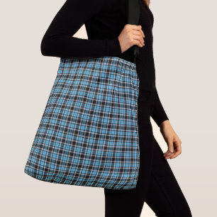 Bolsa Ajustável Xadrez-Azul-Clássico-Bolsa-Ombro-Sacos