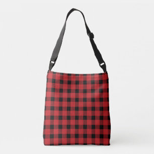Bolsa Ajustável Xadrez de Lumberjack do País de Buffalo Vermelho