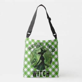 Bolsa Ajustável Xadrez Verde de Gingham de Bruxas Muito Boa