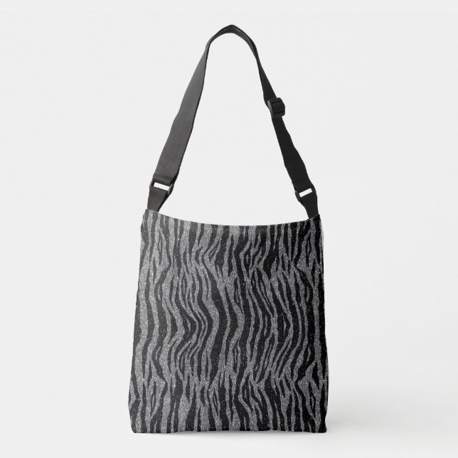 Bolsa Ajustável Zebra Print Black and Cinza Silver (Frente)