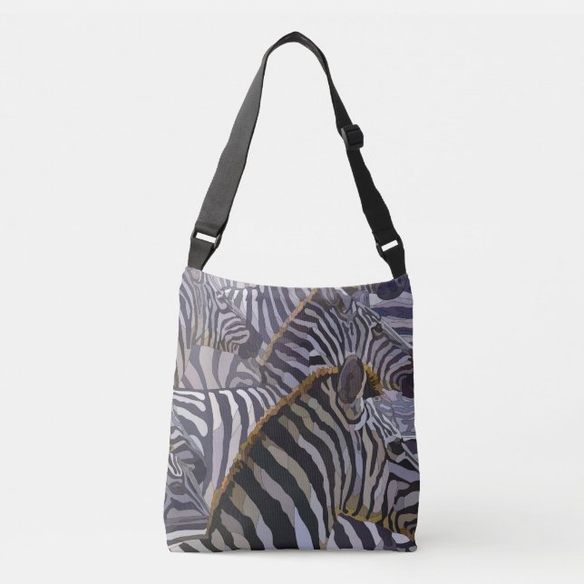 Bolsa Ajustável Zebra - Saco de Corpo Cruzado (Frente)