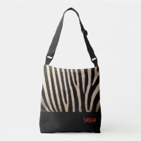 Zebra Skype Collection Crossbody Bag