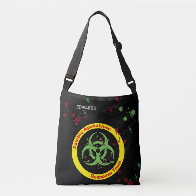 Bolsa Ajustável Zombie Apocalypse Response Team Gore Splatter (Frente)