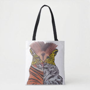 Bolsa All-Over - Big Cats (branco)