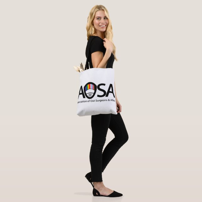 Bolsa AOSA (branco, logotipo lateral) (No(a) Modelo)