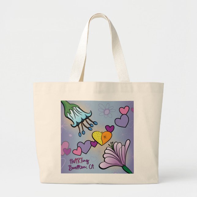 Bolsa - As flores de ART - Buellton.Art (Frente)