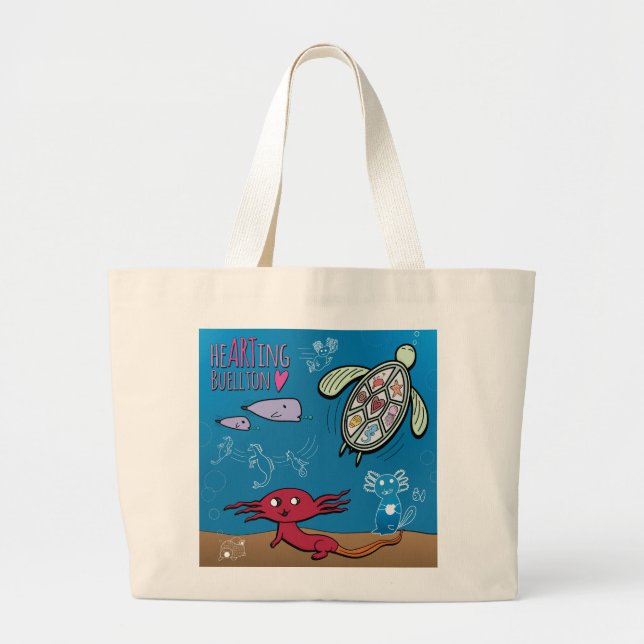 Bolsa - Axolotls Sob O Mar - Buellton.Art (Frente)