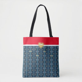 Bolsa azul e vermelho pela poeta Adiela Akoo