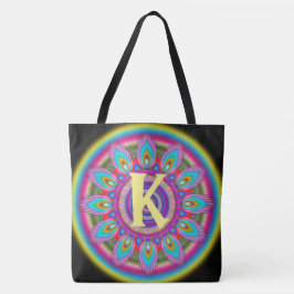 Bolsa BLACK 2 psicedélico grande inicial personali