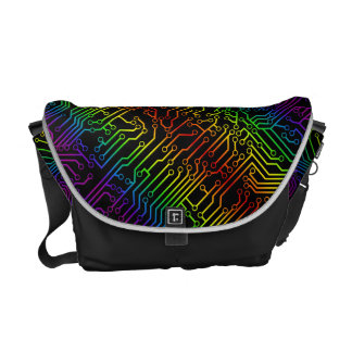 Bolsa Carteiro Teste padrão do conselho de circuito do geek do