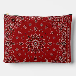 Bolsa com Fecho Grande Estampa Paisley Bandana Ver