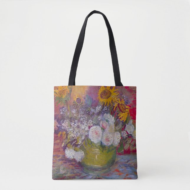 Bolsa com girassóis e Rosas de Vincent van Gogh (Frente)