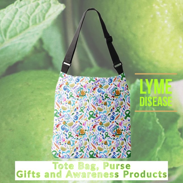 Bolsa Crossbody Bag Lyme Disease Oferece #lyme #ba (Tote Bag Purse | Lyme Disease Gifts and Awareness Products #lyme #lymedisease)
