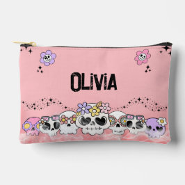 Bolsa de acessório de Halloween com caveira gótica