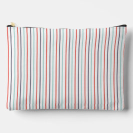 Bolsa de Acessórios Grande Branco com Faixa Vertic