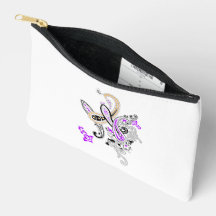 Bolsa de Acessórios Paisley Roxa