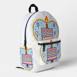Bolsa de Aniversário Feliz das Crianças com Bolo