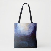 Bolsa de Arte Azul Abstrat Metafísica