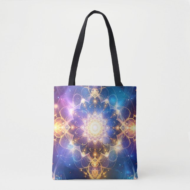 Bolsa de Arte do Lotus Mandala (Frente)