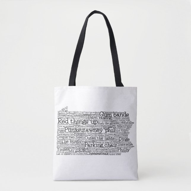 Bolsa de Arte do Word Slang da Pensilvânia EUA (Frente)